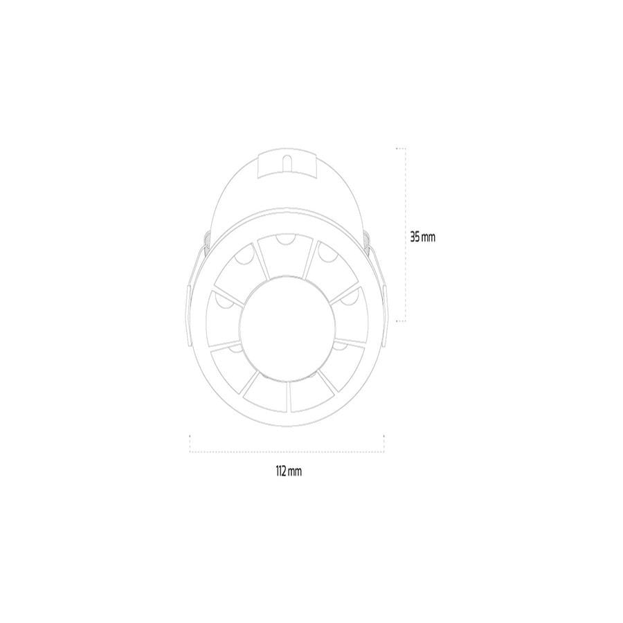 Goya Gy 5102 Siyah Kasa 12W 3000K Se Led Downlıght