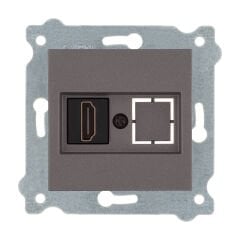 Exen Mocha Modül+Kapak  Hdmi Priz Jakli