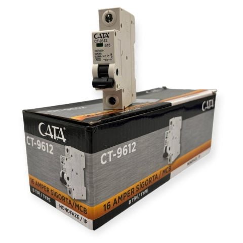 Cata CT-9612 4,5 kA  B16 Amper Monofaze Sigorta