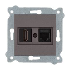 Exen Mocha Modül+Kapak  Hdmi+Data Priz Jakli