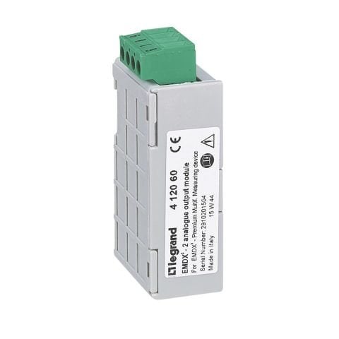 Legrand  EMDX3 Premium Enerji analizörü için 2 çıkışlı analog çıkış modülü LEG-412060