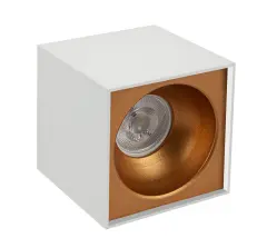 Sıva Üstü Kare Led Spot Armatür 10X10 Cm Beyaz/Bakır