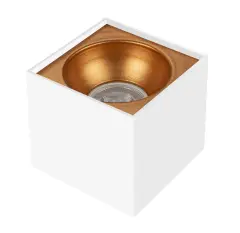 Sıva Üstü Kare Led Spot Armatür 10X10 Cm Beyaz/Bakır