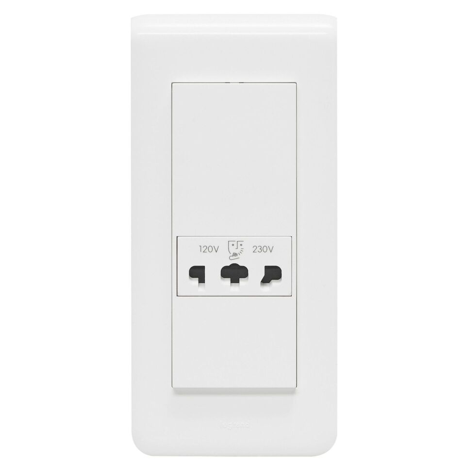 Legrand  Tıraş Prizi, 230V~, 20VA, 5M, Beyaz LEG-077586