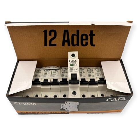 Cata CT-9616 4,5 kA  B40 Amper Monofaze Sigorta