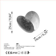 Aydinlatmadunyam Aplik Silver Yosma-13641