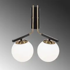 Aydinlatmadunyam Aplik GoldBlack Yildiz-4016