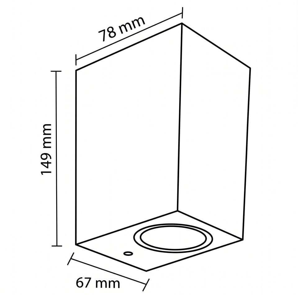 Horoz 076-067-0001 Mamba-Sq Siyah 10W 4200 K Bahçe Armatürü