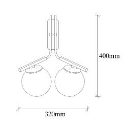 Aydinlatmadunyam Aplik GoldBlack Yildiz-4016