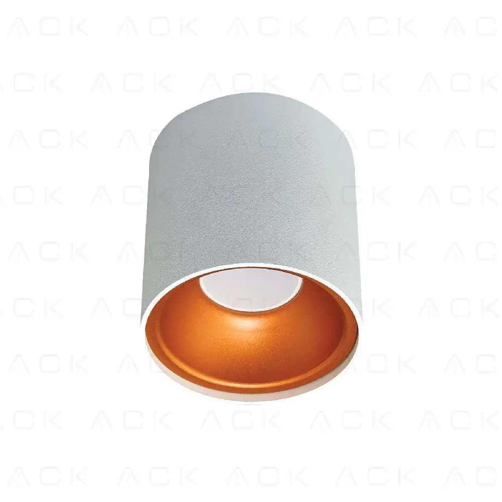 Ack Sivaüstü Dekoratif Armatür 100X100Mm Turuncu Reflektör Beyaz Kasa