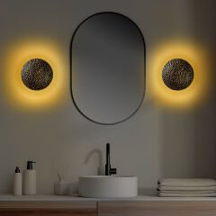 Aydinlatmadunyam Aplik BlackGold Yosma-13643