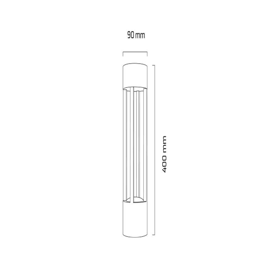 Goya Gy 6252 Siyah Kasa 12W 36° 3000K Sg Led Bahçe Armatür