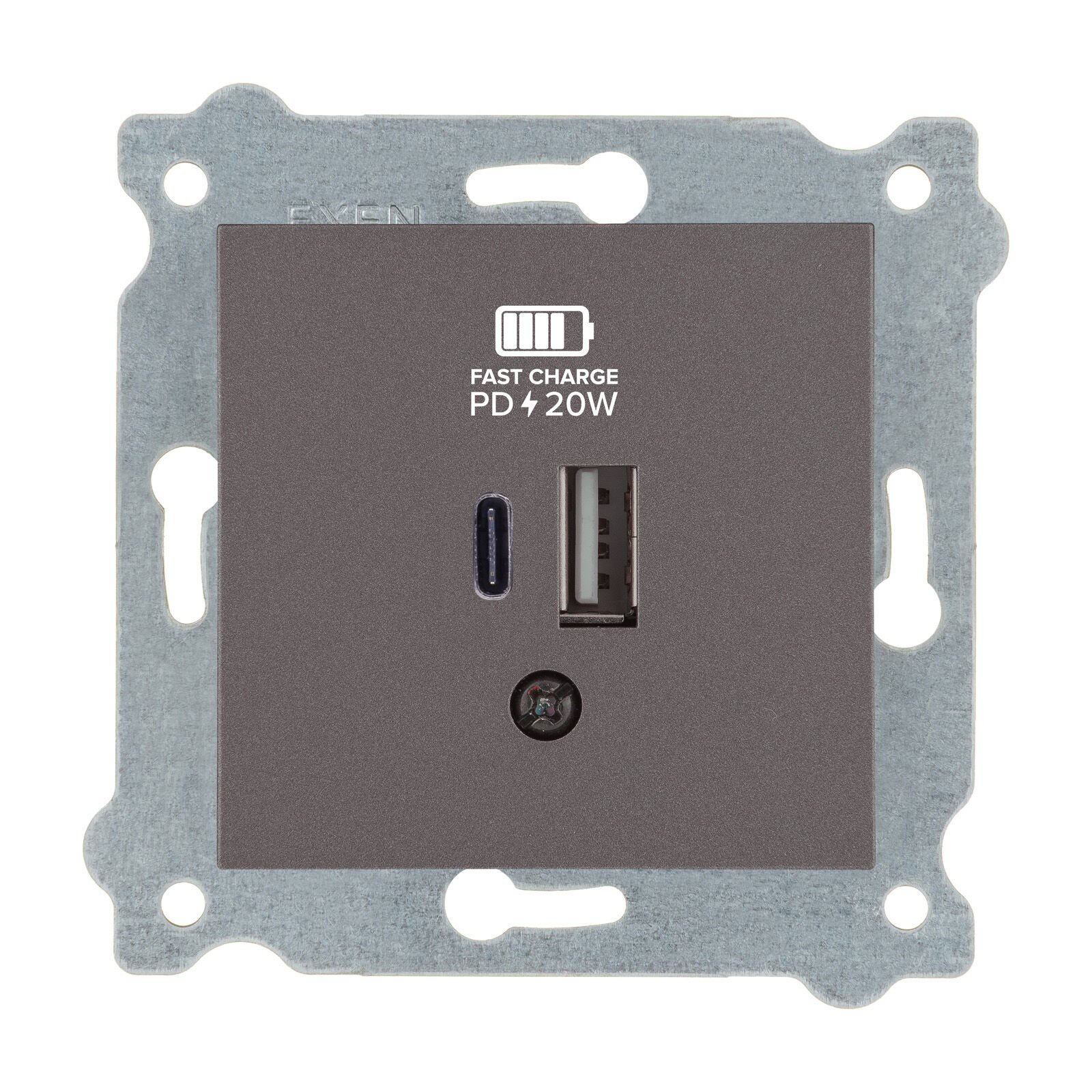 Exen Mocha Modül+Kapak  2X Usb Sarj Prizi Type-C + Type-A