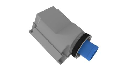 Bemis  3/125A. 90° Eğik Duvar Fişi IP67 BC1-6403-7236
