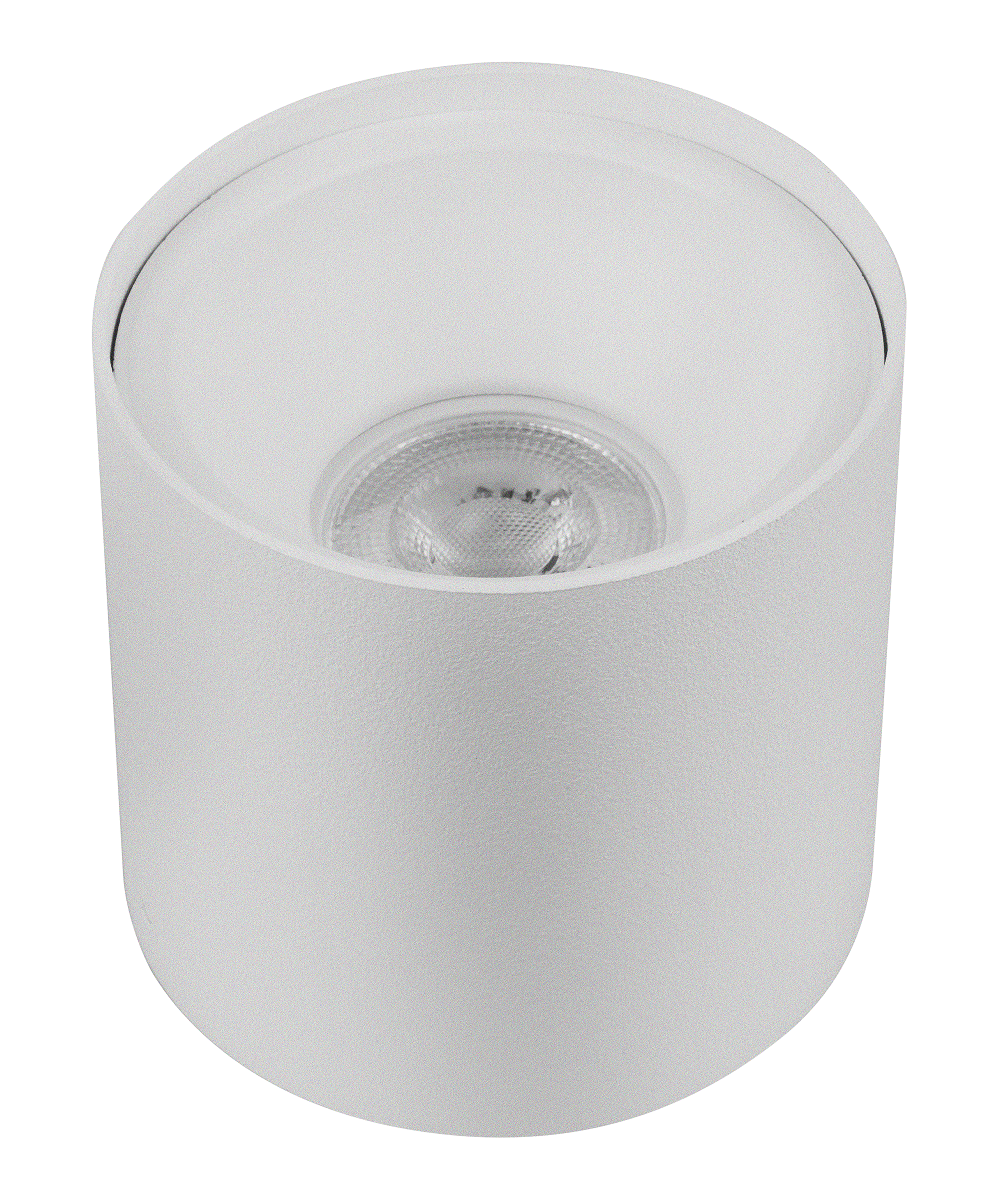 Sıva Üstü Silindir Led Spot Armatür 10x10 Cm Beyaz/Beyaz