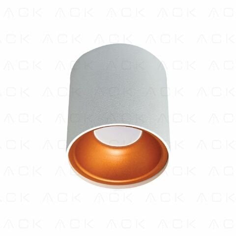 Ack Sivaüstü Dekoratif Armatür 100X100Mm Siyah Reflektör Siyah Kasa