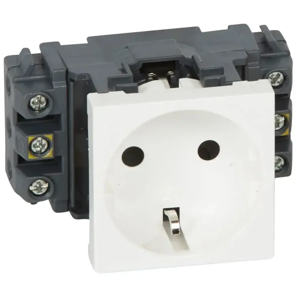 Legrand  S.Armada ''DLP'' şebeke prizi, tekli, beyaz LEG-077601