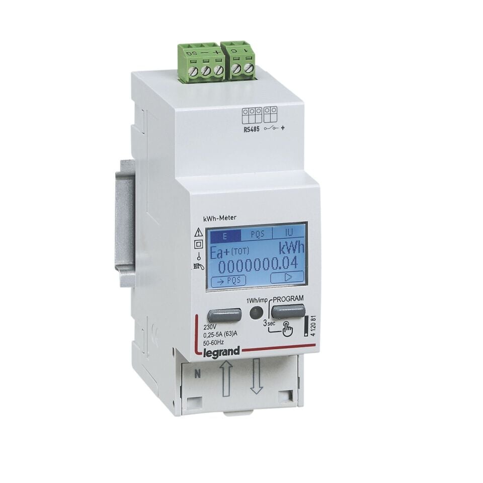 Legrand  ENERJI OLCER 1P 63A RS485 LEG-412081