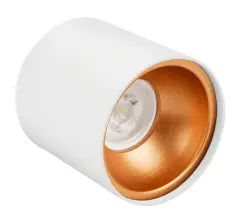 Sıva Üstü Silindir Led Spot Armatür 10x10 Cm Beyaz/Bakır