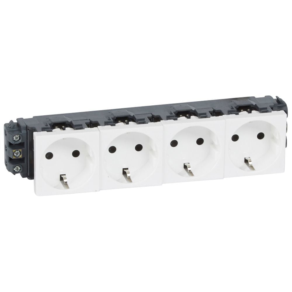 Legrand  S.Armada ''DLP'' şebeke prizi, dörtlü, beyaz LEG-077604
