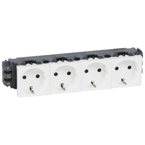 Legrand  S.Armada ''DLP'' şebeke prizi, dörtlü, beyaz LEG-077604