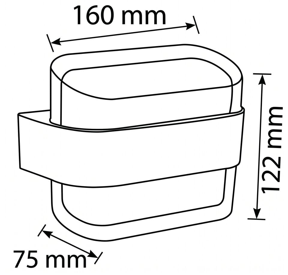 Horoz 076-093-0010 Oreo-12 12W Siyah 3000K Led Bahçe Armatürü