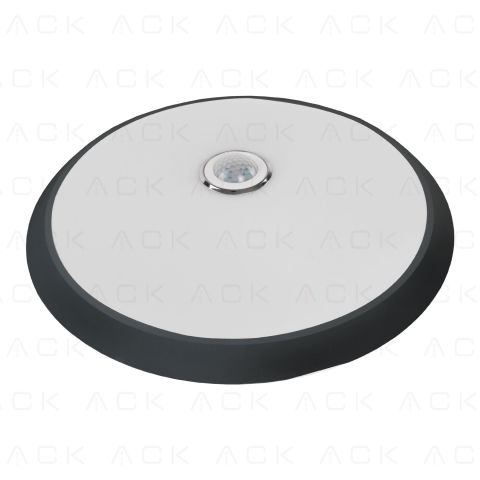 ACK 18W 4000K Siyah Sensorlu Led Tavan Armaturu Acil Kitli AC18-00111