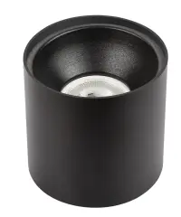 Sıva Üstü Silindir Led Spot Armatür 10x10 Cm Siyah/Siyah
