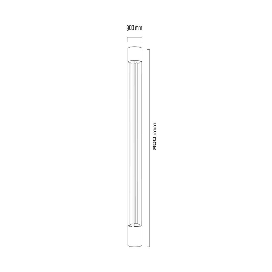 Goya Gy 6253 Siyah Kasa 12W 36° 3000K Sg Led Bahçe Armatür