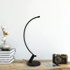 Aydinlatmadunyam Masa Lambasi Black Bevel-13323