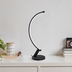 Aydinlatmadunyam Masa Lambasi Black Bevel-13323