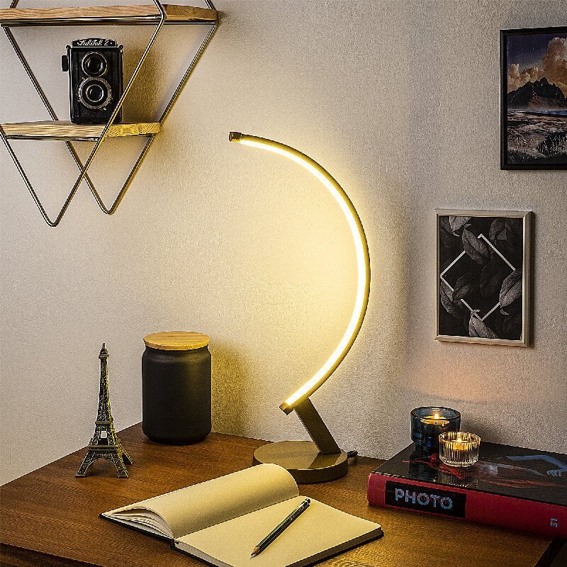 Aydinlatmadunyam Masa Lambasi Gold Bevel-13324