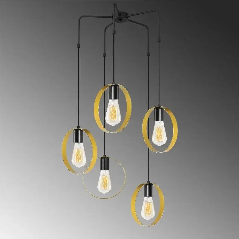 Aydinlatmadunyam Sarkit GoldBlack Halka-4581