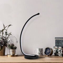 Aydinlatmadunyam Masa Lambasi Black Bevel-13321