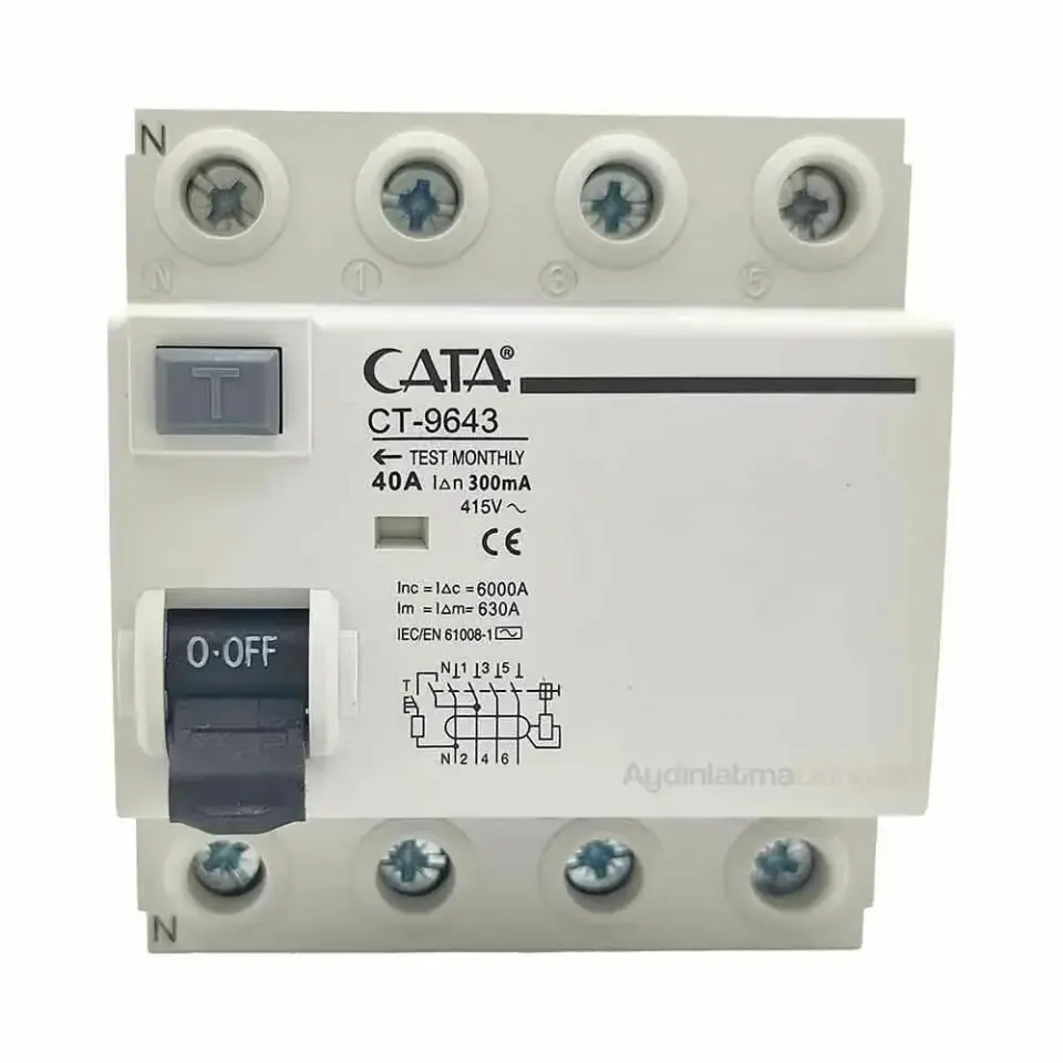 Cata 4X40 300 MA Trifaze Yangın Koruma Rolesi  CT-9643
