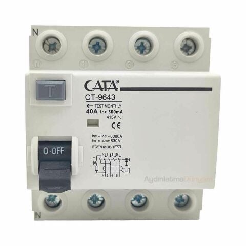 Cata 4X40 300 MA Trifaze Yangın Koruma Rolesi  CT-9643