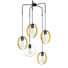 Aydinlatmadunyam Sarkit GoldBlack Halka-4581