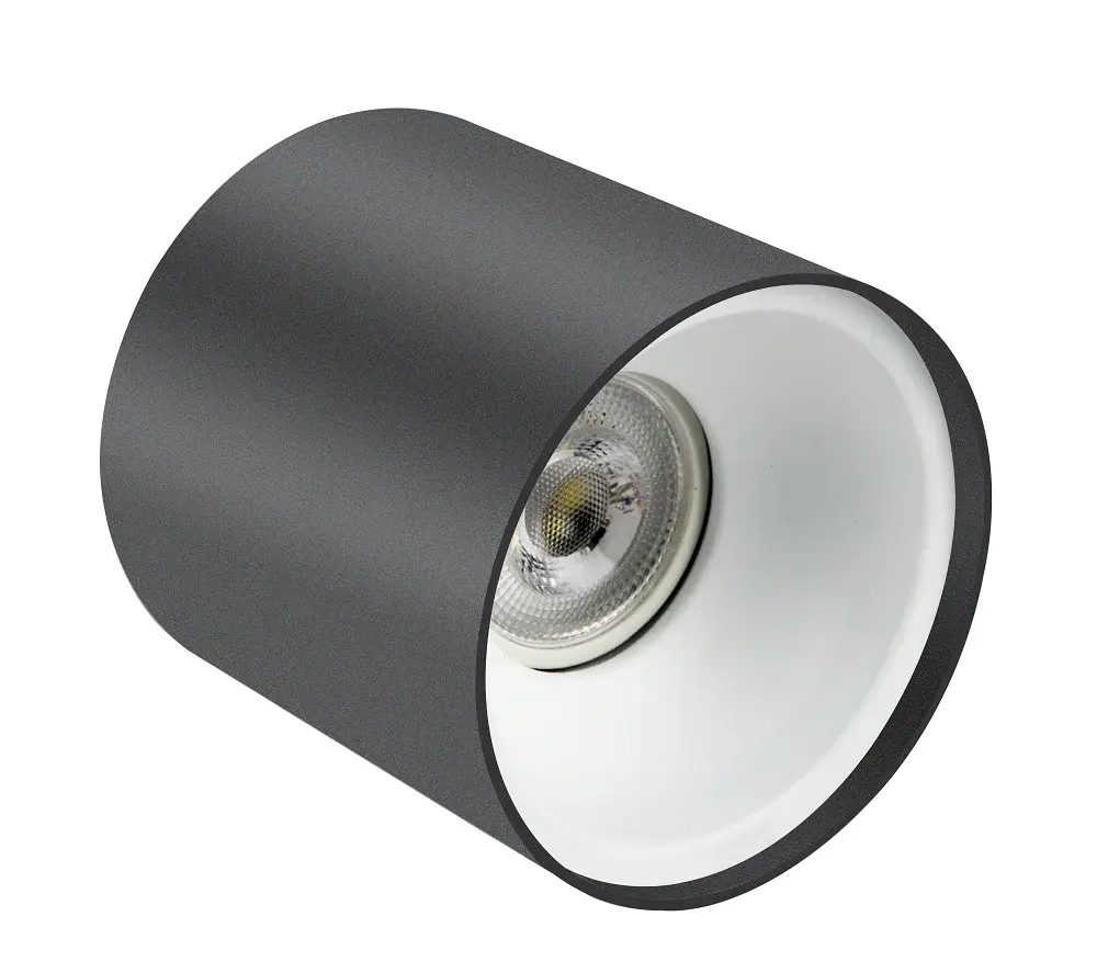 Sıva Üstü Silindir Led Spot Armatür 10x10 Cm Siyah/Beyaz