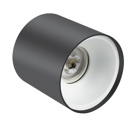 Sıva Üstü Silindir Led Spot Armatür 10x10 Cm Siyah/Beyaz