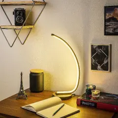 Aydinlatmadunyam Masa Lambasi Gold Bevel-13322