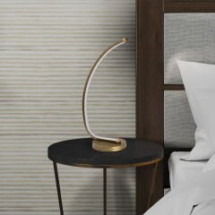 Aydinlatmadunyam Masa Lambasi Gold Bevel-13322