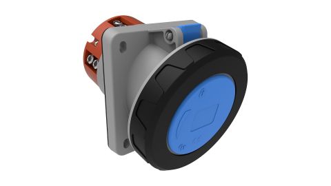 Bemis  3/125A. 45° Eğik Makine Priz IP67 BC3-6403-7420