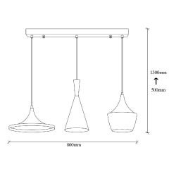 Aydinlatmadunyam Sarkit BlackGold Tom-3561