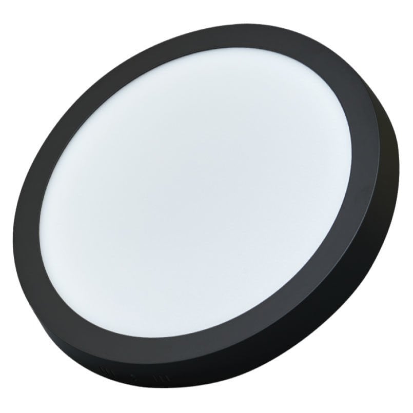 ACK 12W Siyah 4000K Sıva Üstü Yuvarlak Led Panel AP03-01211