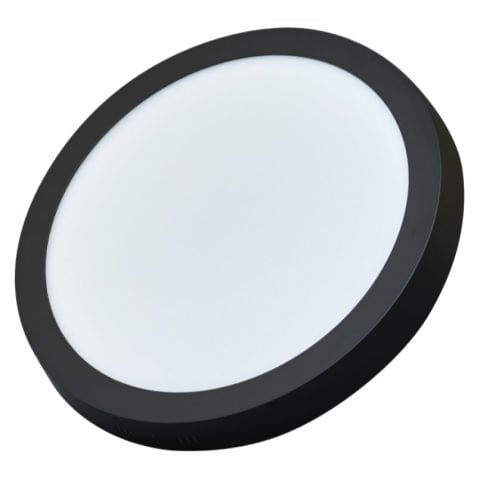 ACK 12W Siyah 4000K Sıva Üstü Yuvarlak Led Panel AP03-01211