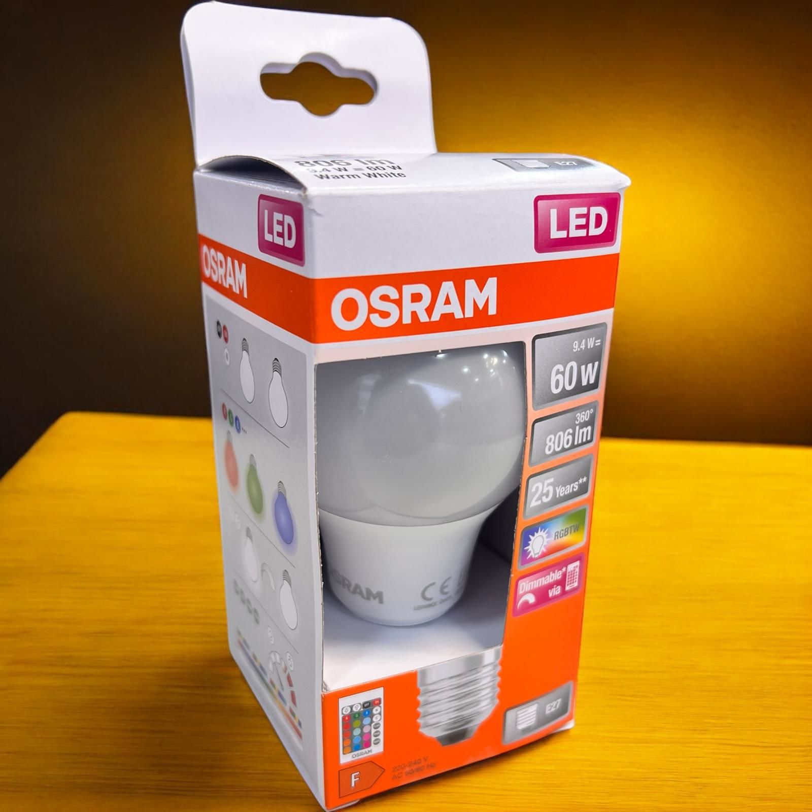 Osram Led Uzaktan Kumandalı Renk Değiştiren 9w 806 Lm E27 Ampul