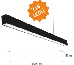 54 Watt 216 ledli Lineer Aydınlatma