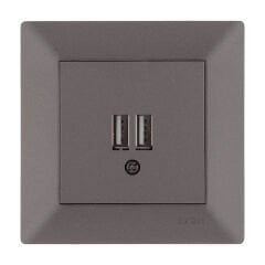 Exen Odak Mocha 2X Usb Sarj Prizi Komple Takim