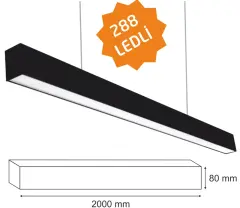 72 Watt 288 ledli Lineer Aydınlatma