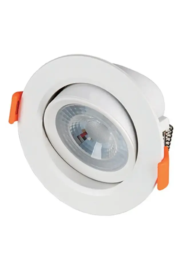 ACK AD01-00500 3000K Günışığı 5W Beyaz Kasa Cob Mobil Led Spot Lamba